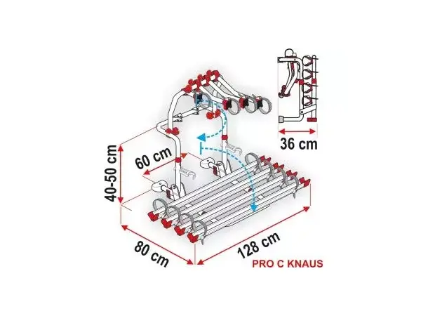 Fiamma Carry-Bike ProC KNAUS for 2 sykler 