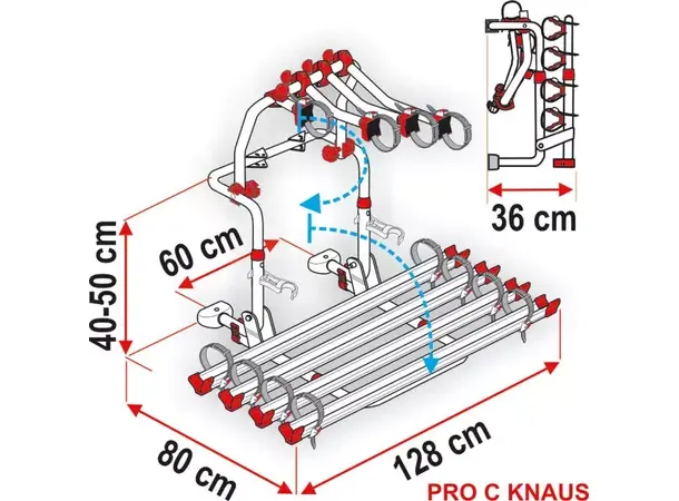 Fiamma Carry-Bike ProC KNAUS for 2 sykler 