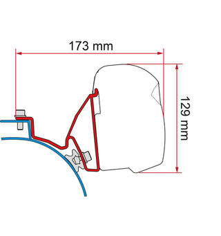 Fiamma adapter til VW T5/T6 California Til Fiamma F43 Van