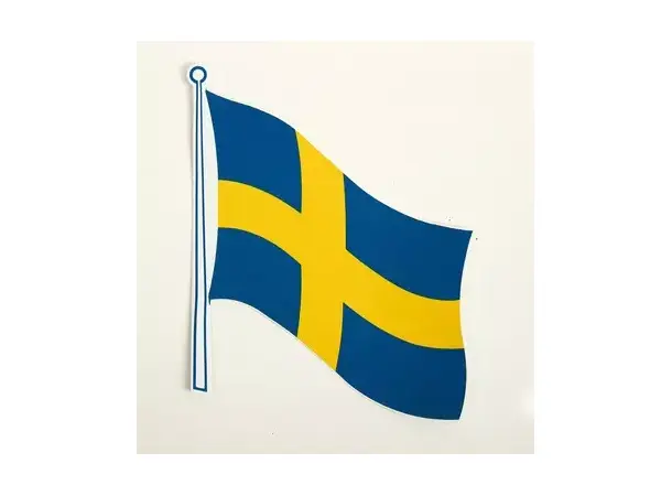Klistremerke flagg Sverige 2-pack – 145x125 mm | Caravan.no