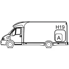 Lukeramme 1500x500 venstre bak 225209V - nr. H19 på bildet