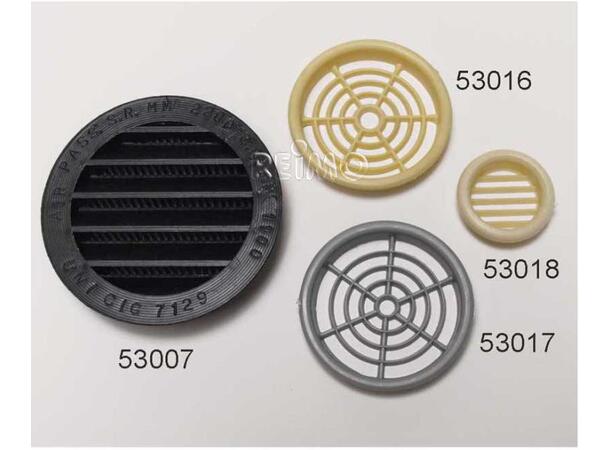 Møbelventilasjonsrosett Ø60 mm grå | Caravan.no