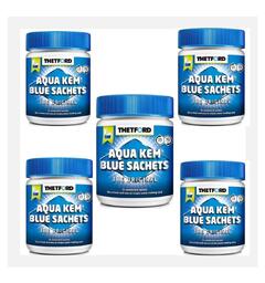 Pakkepris Aqua Kem 5 stk Pakke til 75 toalettømminger. Sesongpack