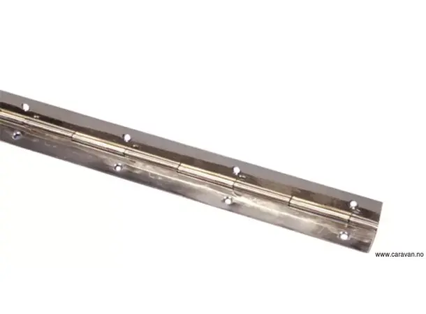 Pianobeslag for 16 mm plater Nirosta – 1,75 m | Caravan.no