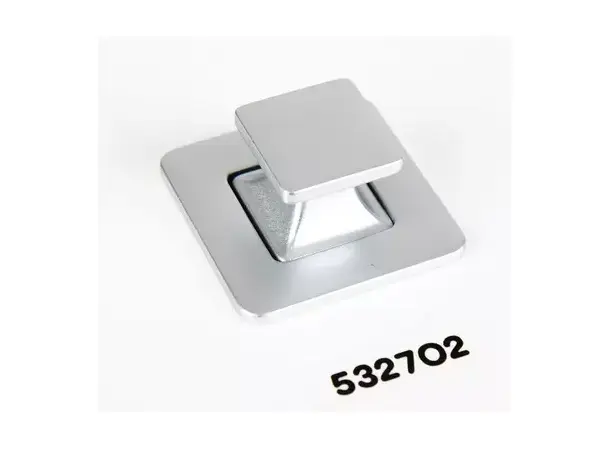 Push lock komplett i matt krom – 37x37 mm | Caravan.no