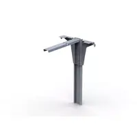 Sammenleggbart bordfot 60 cm til Van Anodisert aluminium