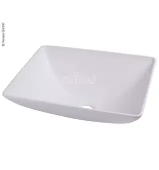 Servant firkantet hvit H135x350x260 mm