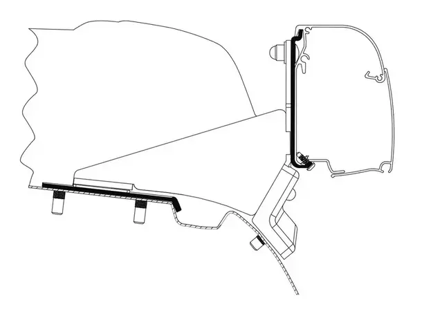 Thule adapter til 4200 Mercedes Vito/V-klasse med sovetak 