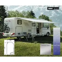 Thule veggmarkise 8000 450 cm Saphir blue / Sølv