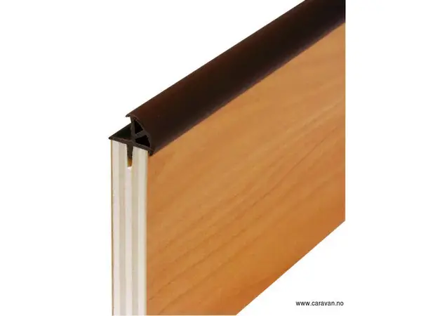 Trukket dørkantlist, 5 m. Mellomgrå | Caravan.no