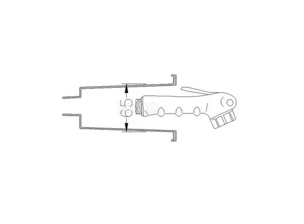 Utendørs dusjsett med 200 cm slange on/off system 