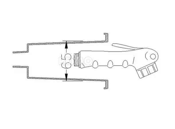 Utendørs dusjsett med 200 cm slange on/off system 