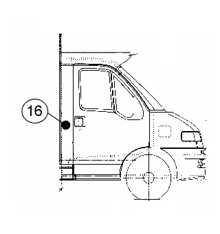 Vindavviser høyre Capucine Fiat 2005 216378J