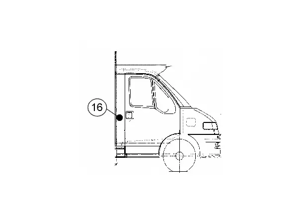 Vindavviser høyre Capucine Fiat 2005 216378J 