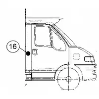 Vindavviser høyre Capucine Fiat 2005 216378J