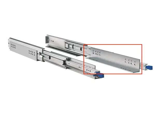 Vinkel 711 mm for uttrekksskinne 2 stk 