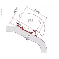 Fiamma adapter for LMC Liberty TI 400 cm F65