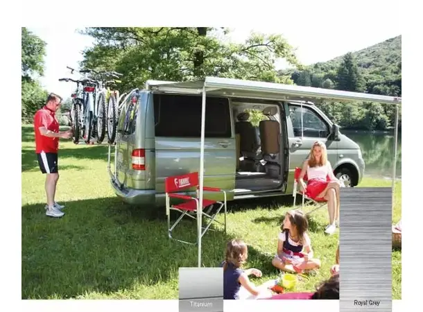 Fiamma markise F45S 260 cm - kort Til VW T5 med multirail 