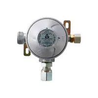 Gassregulator 8 mm veggmontering med testpoint