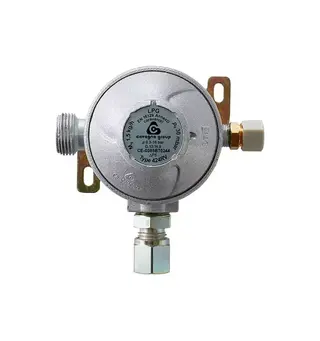 Gassregulator 8 mm veggmontering med testpoint