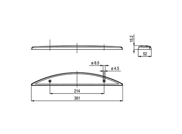 Jokon LED-bremselys rød – Hvit med røde dioder | Caravan.no