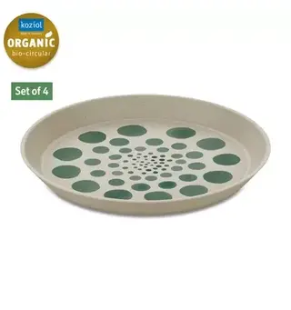 Koziol dyp tallerken Monstera Dots Sett på 4 stk à Ø20,5 cm