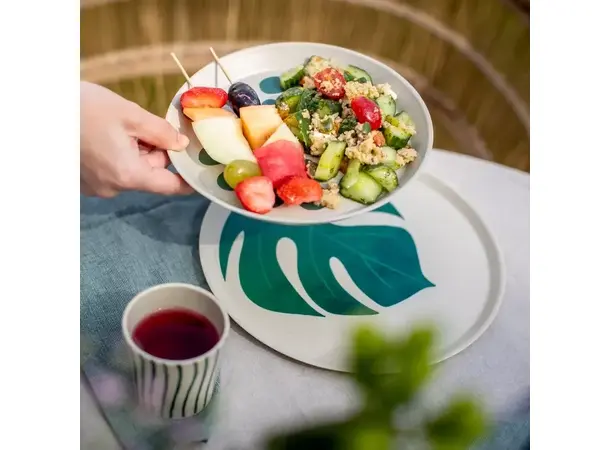 Koziol dyp tallerken Monstera Dots | Caravan.no