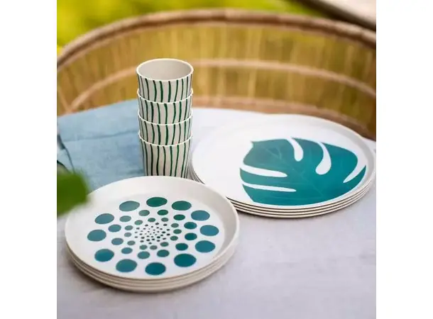 Koziol dyp tallerken Monstera Dots | Caravan.no