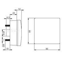 LED bremselys 4W klar ø122 mm