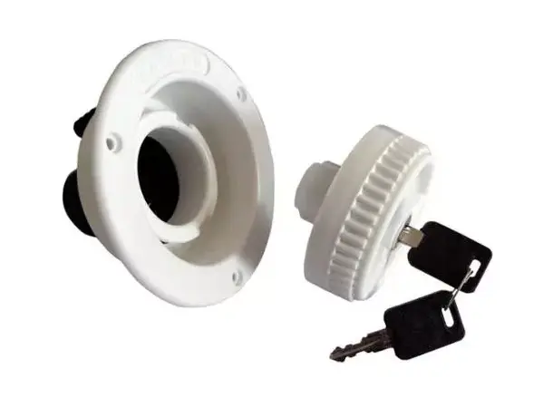 Påfyllingskobling kort, hvit | Caravan.no