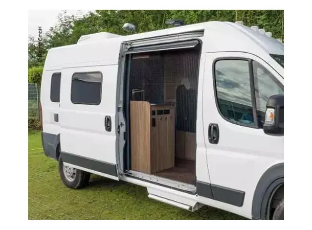 REMIcareVAN myggdør venstre m/skinne | Caravan.no