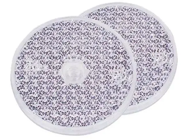 Reflektor rund hvit 2 stk 