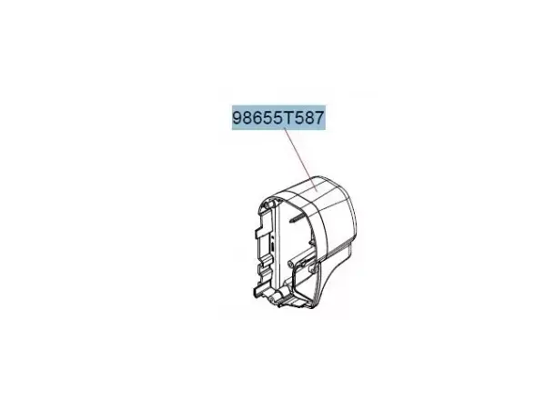 Right winch cover F45L titanium 98655T587 