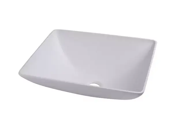 Servant firkantet hvit – H135x400x300 mm | Caravan.no