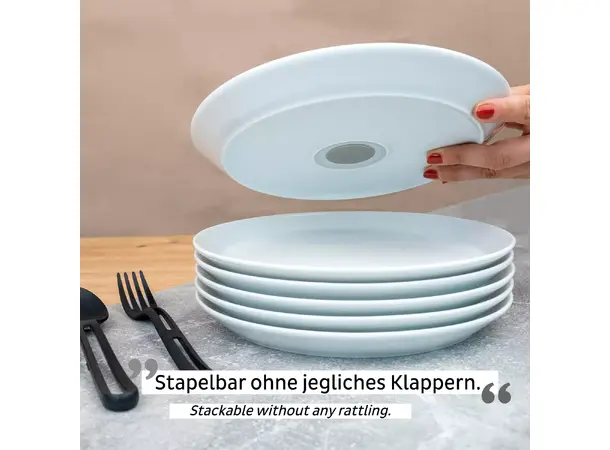 Silwy magnetisk tallerken Ø23 cm Sett på 2 stk 