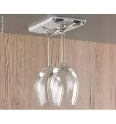 Stettglassholder lys gr&#229; Sett med 2 stk