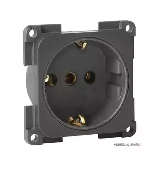 Stikkontakt Schuko 230V svart