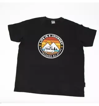 T-skjorte Life Is Journey til herre Størrelse: M