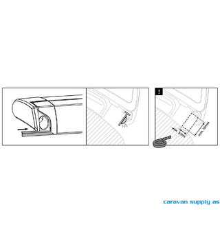 Thule LED-monteringsskinne til Omnistor 6200/6300/9200