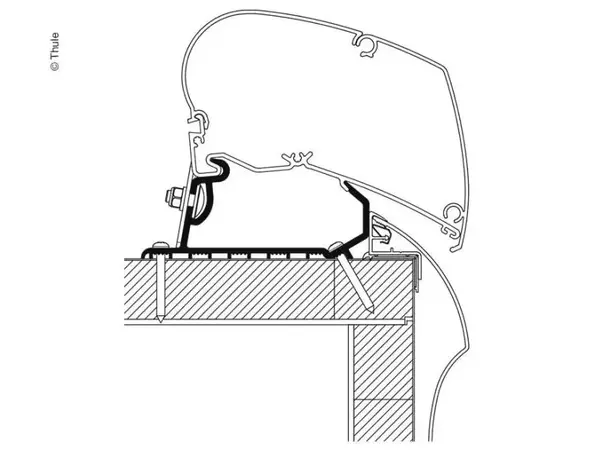 Thule adapter til 9200, 6200 og 6300 Hobby Optima LED Deluxe/Premium 