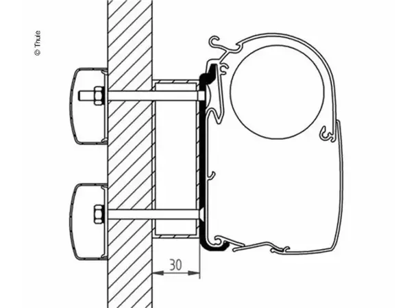 Thule markiseadapter til Eden/Allegro 