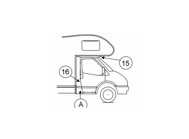 Underside front tak utvendig CHFiat B2 216377H 
