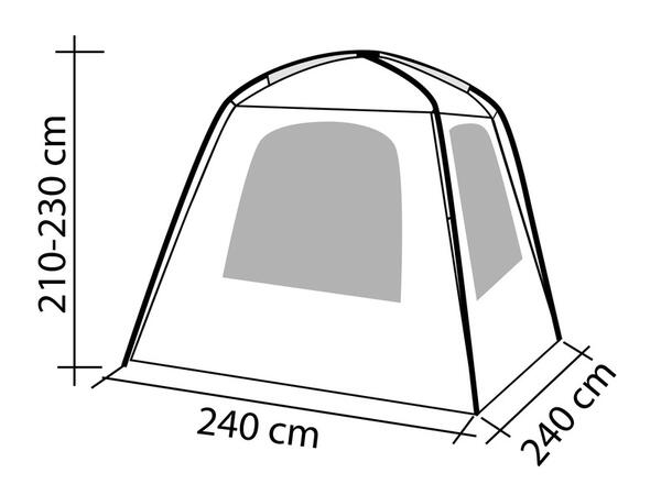 Uni Van 2 frittstående hekktelt Høyde: 180-200 cm 