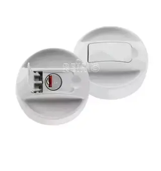 Zadi tanklokk med låsekappe hvit uten sylinder og nøkkel