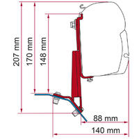 Fiamma adapter til Ford Custom Til Fiamma F35/F45 og F43 Van