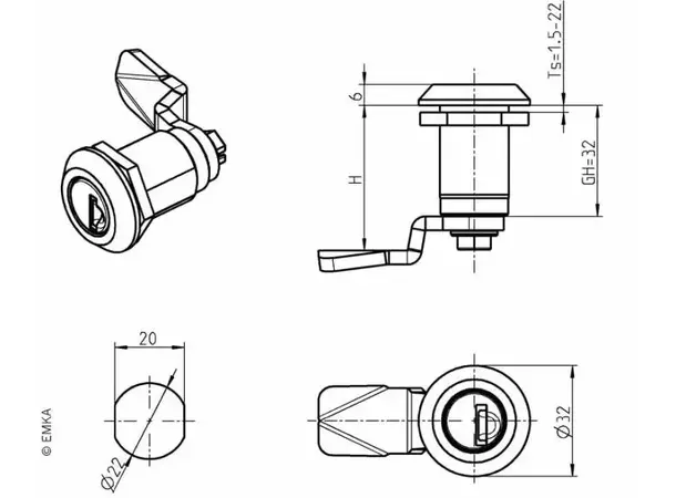 Låsbeslag for stikksylinder | Caravan.no