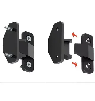 Møbelforbinder 0915 svart 4 stk