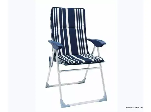 Nizza stolpute i hvit/blå Passer til stol med høy rygg!