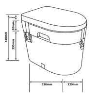 Outdoor Revolution komposttoalett Belastning opptil 200 kg