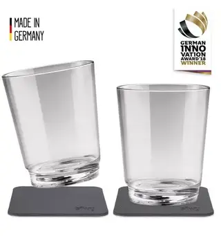 Silwy magnetisk drikkeglass 0,25 L Sett på 2 stk